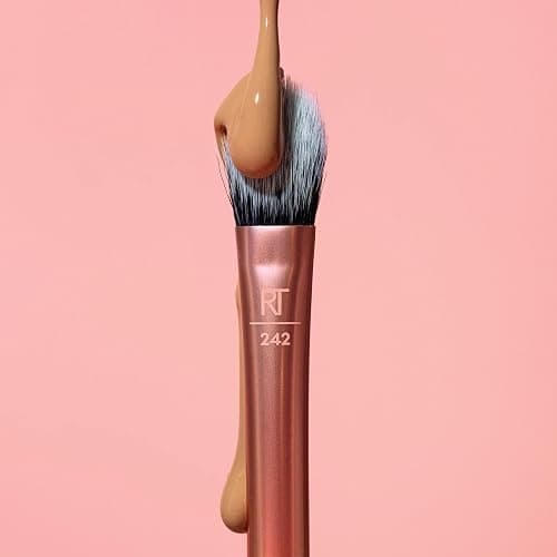 Real Techniques Brightening Concealer Makeup Brush, Viral Kitten Paw Brush Conceals Under Eyes, & Imperfections, Cover Dark Circles, For Brightener & Concealer, RT 242 Brush, Cruelty-Free, 1 Count - Brightening Concealer & Eye Creams Makeup Brush, 1PC thumbnail 6