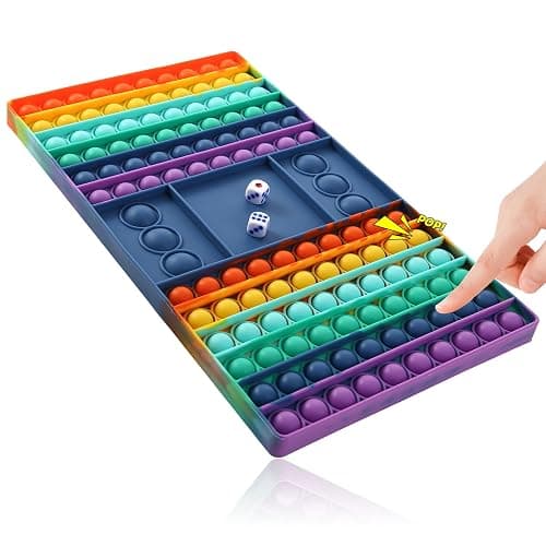 Pop Games Easter Sensory Fidget Toy, Pop Board Math Games for Kids Family Games Multiplication Game, Stress Relief Toys for Girls Boys with Autism ADHD Birthday Easter Gifts for Kids - Image 1