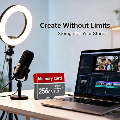 Poxfun 256GB 2Pack Memory Card, Grey TF Card Waterproof Durable Memory Carte for Camera/Monitoring/Action Camera/Smartphone/Drone/Computer(2pcs*256GB thumbnail 5