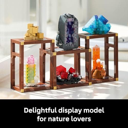 LEGO Ideas Mineral Collection Building Set for Adults, Ages 18+ - Bedroom or Office Decor with 3 Display Shelves - Unique Gift Idea for Men & Women - 21362 thumbnail 7