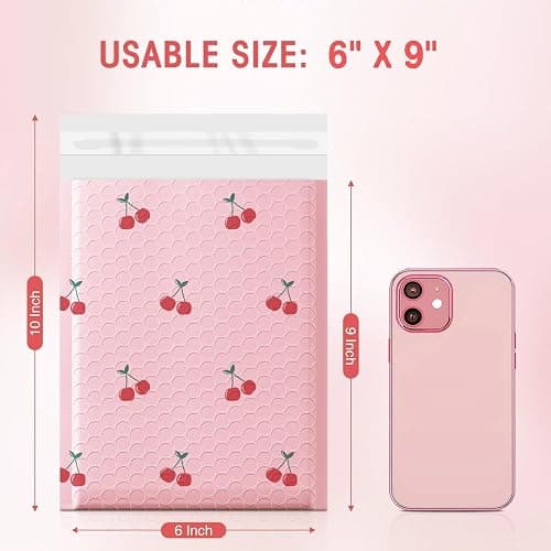 Cozymood 6x10 Inch Pink Poly Bubble Mailers 100 Pack,Waterproof Self Seal Adhesive Small Padded Mailing Envelopes,Cushioning Bubble Envelopes for Shipping,Mailing,Small Business,Packaging,Bulk #0 thumbnail 3