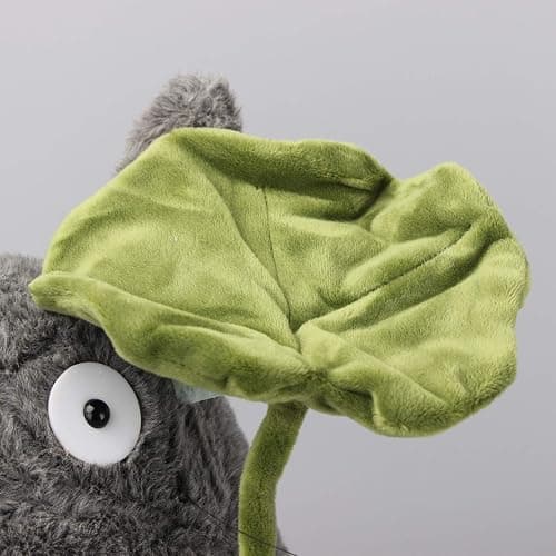 uiuoutoy Totoro Plüsch Kissen Katze Kuscheltier Stofftier Sofa Dekokissen Anime Baumwolle Spielzeugkissen Geschenk (Totoro with Leaf) thumbnail 5