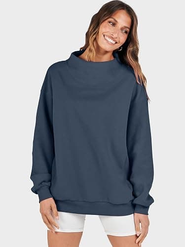 ANRABESS Womens Oversized Sweatshirts Turtleneck Pullover Long Sleeve Hoodies Tops 2025 Fall Fashion Preppy Outfits thumbnail 7