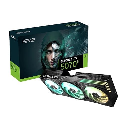 KFA2 GeForce RTX™ 5070 Ti EX Gamer 1-Click OC, Xtreme Tuner App Control, 16GB, GDDR7, 256-Bit, DP 2.1b*3/HDMI 2.1b/DLSS 4/Gaming Grafikkarte (RTX 50 Series, Black, EX Gamer) - Image 1
