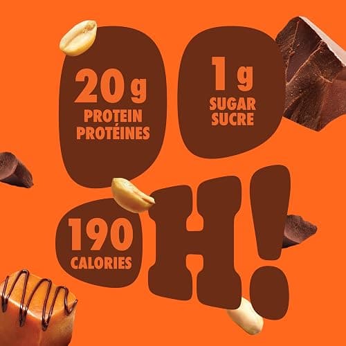 Pure Protein Bars - Nutritious, Gluten Free bar, made with Whey protein blend - low sugar, protein snack. Deliciously satisfying. Made in Canada, Chocolate Peanut Caramel (Pack of 6) thumbnail 4