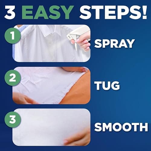 Downy Wrinkle Releaser Spray, All In One Formula, Removes Wrinkles, Static and Odor Eliminator, Crisp Linen Scent, 33.8 Fl Oz, Pack of 2 (Packaging May Vary) thumbnail 5