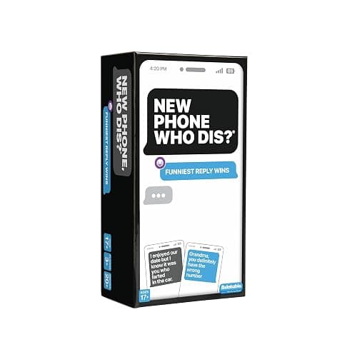 New Phone, Who Dis? by Relatable – Offline Text Message Party Game - Spicer Edition Party Game, Funny Social Icebreaker for Groups, and Summer Fun for Game Night, Includes 50 Inbox & 250 Reply Cards - Image 1