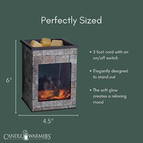 Candle Warmers ETC. Illumination Fragrance Warmer- Light-Up Warmer for Warming Scented Candle Wax Melts and Tarts or to Freshen Room, Grey Hearthstone thumbnail 5