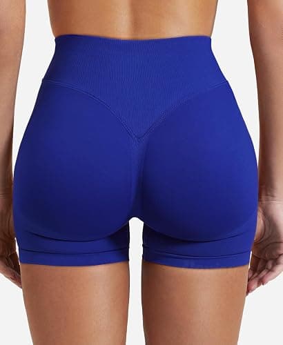 VOYJOY Women Workout Impact Shorts 2.5"/ 3.6"/ 4.5"/ 6" Scrunch Butt Lifting Gym Seamless Booty Biker Shorts thumbnail 5