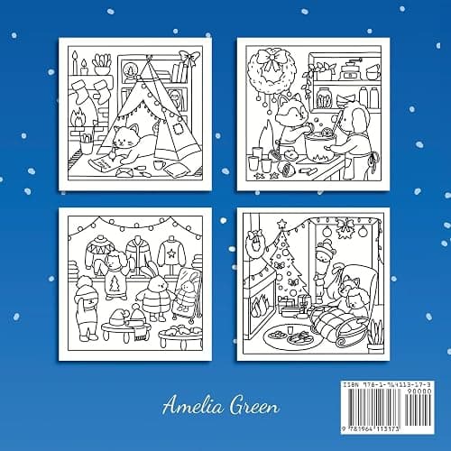 Cozy Winter: Cute & Comfy Coloring Book thumbnail 2
