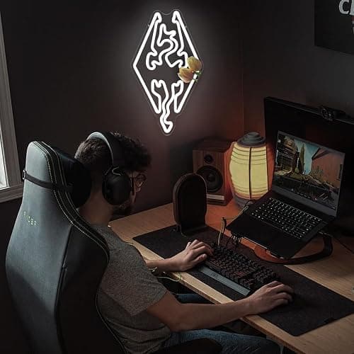 Vveikea Game Neon Sign Dragon Led Sign Neon Lights Adjustable Gamer Neon Light Sign Gaming Room Light Up Signs for Wall Decor for Boy Man Gifts thumbnail 6