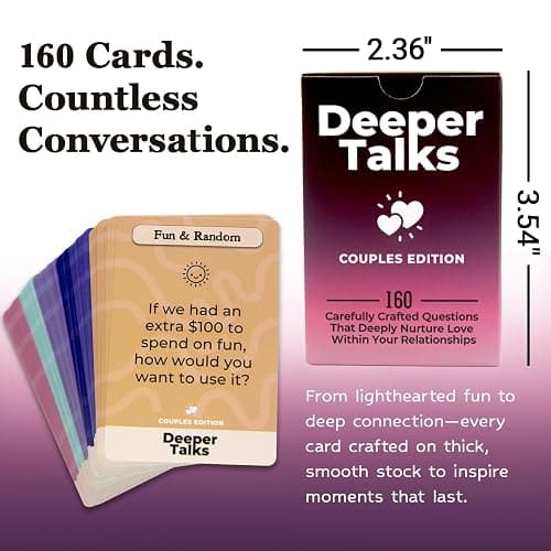 Taxhtext Couples Games - 160 Game Cards for Couples to Build Deeper Connection, Relationship Conversation Starters for Christmas Date Night Game, Romantic, Valentines Gifts for Him & Her thumbnail 7