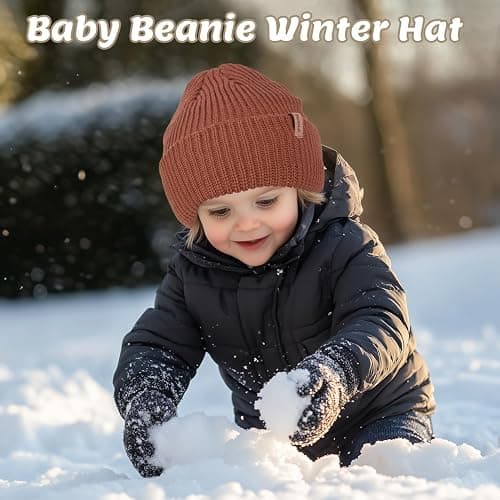Bebila Baby Beanie Toddler Infant Winter Hats Knit Warm Caps for Boys Girls thumbnail 6