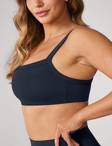UNISSU Hugcurve Adjustable Sports Bra Square Neck Wireless Padded Yoga Workout Tops thumbnail 3