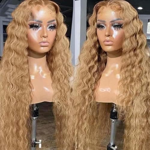 INSTASTYLE Honey Blonde Wig 30 Inch Synthetic Wig Loose Deep Wave Lace Front Curly Wigs for Women Long Wigs for Women Natural Crimps Curls (Honey Blonde) thumbnail 6