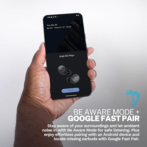 JLab Go Air Pop+ Tones True Wireless Earbuds, in Ear Headphones, Bluetooth Earphones, 35H Playtime Ear Buds, Bluetooth Earbuds with Microphone, USB-C Charging Case, Dual Connect, EQ3 Sound, (474 C) thumbnail 6