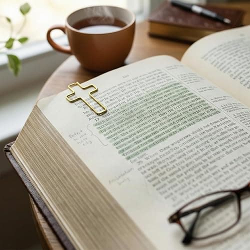 70 Pack Gold Cross Paper Clips, Decorative Paper Clips and Bookmarks for Bible Study, Journaling, Church Office and Home Use thumbnail 5