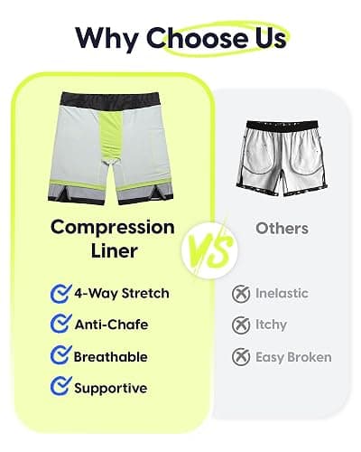 #6 maamgic Boys Athletic Shorts with Liner Teens Youth 2 in 1 Active Running Shorts thumbnail 2