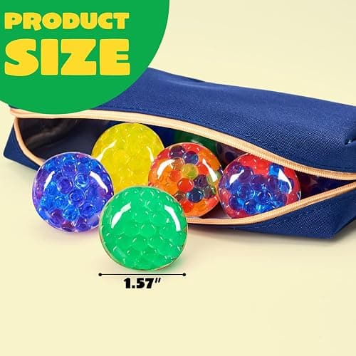 JOYIN Mini Stress Balls, Random 9 Pack Squishy Toys Fidget Balls for Adults, Stress Relief Ball, Relieve Work Anxiety, Exercise Hand Flexibility, Party Favors thumbnail 5