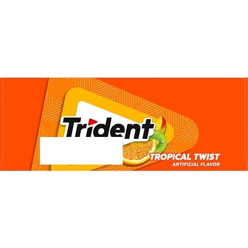 Trident Tropical Twist Sugar-Free Chewing Gum, 6 Pocket Packs of 28 Pieces (168 Total Pieces) thumbnail 13