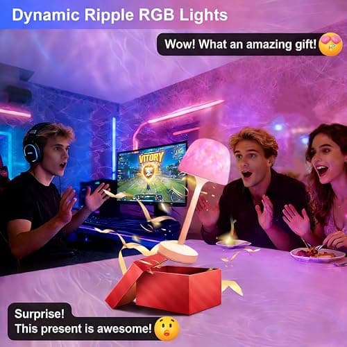Shower Lamp Bathroom Lamp with Remote RGB Dynamic Water Ripple LED Lights | 16 Mode All-Mood, Basic 3-Color Dimming, IP44 Waterproof for Shower Spa Bedroom Relax, Portable 3600mAh Recharge, Ready Gift thumbnail 7