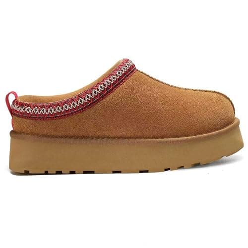 Women's Slippers Platform Mini Boots Short Ankle Boot Fur Fleece Lined House slippers Anti-Slip Boot For Outdoor thumbnail 6
