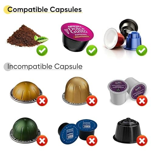 Portable Espresso Machine, Travel Coffee Machine for Camping, Car Self-Heating Coffee Maker with USB-C,Compatible With Ground Coffee & NS Capsules, Portable Espresso Maker for RV, Home, Hiking thumbnail 3