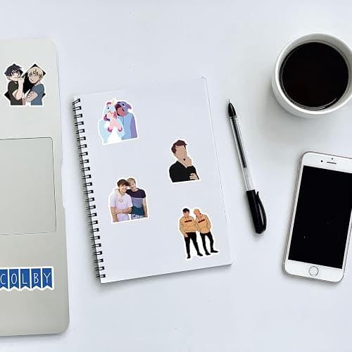 111Pcs Sam and Colby Stickers, Waterproof Vinyl Decals for Water Bottle, Laptop, Skateboard, Helmet, Car Award Motivational Decals Perfect Pickleball Gifts for Kids,Teens,Adults thumbnail 2