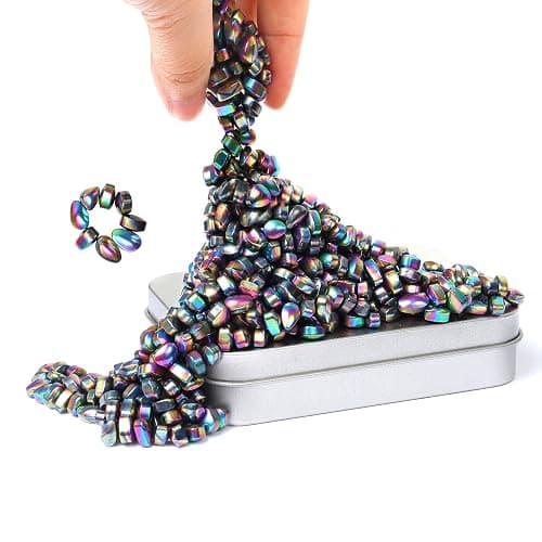 Over 500 Colorful Weak Magnetic Ferrite Putty Stones Desk Fidget Toys for Adults. - Image 1