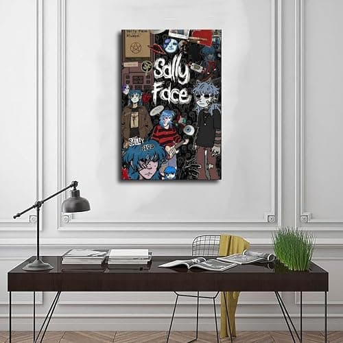 Sally Face Poster 1 Canvas Poster Bedroom Decor Sports Landscape Office Room Decor Gift Unframe-style 12x18inch(30x45cm) thumbnail 3