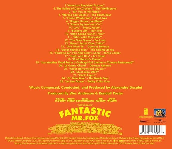 Fantastic Mr. Fox Original Soundtrack thumbnail 2
