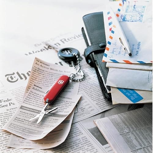 Victorinox Classic SD Swiss Army Knife, Compact, 7 Functions, Swiss Made Pocket Knife with Small Blade, Screwdriver and Key Ring - Style Icon (Red) | Swiss made compact multi-tool with scissors, nail file, tweezers, and toothpick. Durable iconic stainless steel construction thumbnail 2