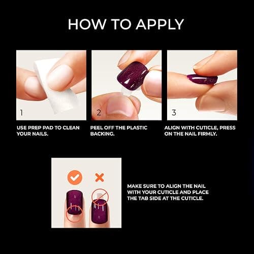 KISS imPRESS No Glue Mani Press On Nails, Color FX, 'Late Night', Light Pink, Short Size, Squoval Shape, Includes 30 Nails, Prep Pad, Instructions Sheet, 1 Manicure Stick, 1 Mini File thumbnail 2