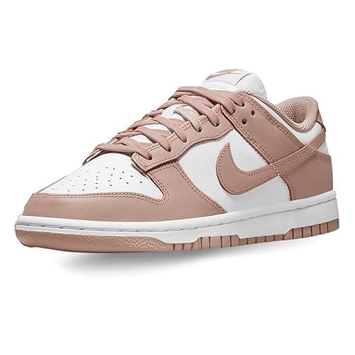 Nike Women's Dunk Low Sneaker - 5.5 - White/Rose Whisper - Image 1