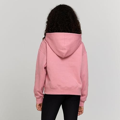 New Balance Girls Quarter Zip Up Hoodie – Soft Cotton Blended Fleece Active Youth Pullover Sweatshirt, Lined Hood thumbnail 3