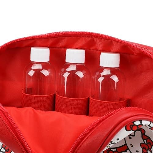 Bioworld Hello Kitty Character Face All-Over Print 9" Dual Compartment Toiletry Kit thumbnail 7