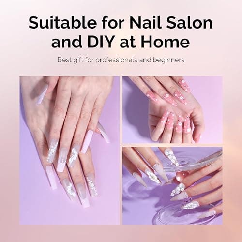 MelodySusie 3Pcs Acrylic Nail Brush Set, Pink | Size 8/12/14 for Extension and 3D Carving,DIY Home Salon Manicure Tool thumbnail 6