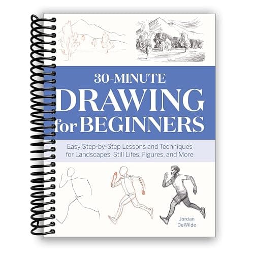 30-Minute Drawing for Beginners: Easy Step-by-Step Lessons & Techniques for Landscapes, Still Lifes, Figures, and More [Spiral-bound] - Image 1