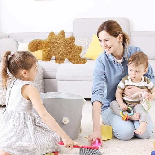 Isaacalyx Dino Nugget Pillow, 24 inch Large Soft Dinosaur Nuggets Pillow for Birthday Gifts, Dinosaur Theme Party Decorations (Stegosaurus,Large) thumbnail 6
