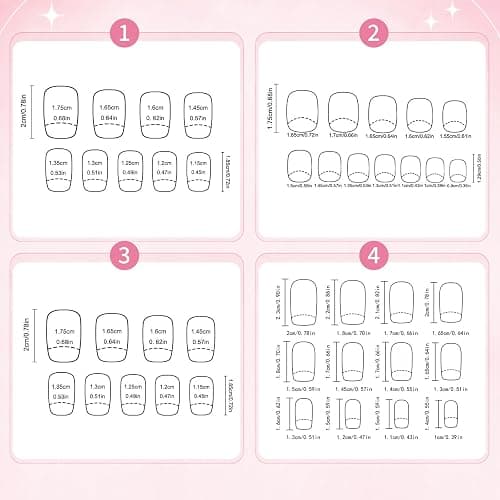 96 Stück Künstliche Fingernägel zum Aufkleben aus Buntem Kunststoff, Full Cover Press On Nails mit Schleifenmotiv, Wiederverwendbar für Frauen und Mädchen thumbnail 4