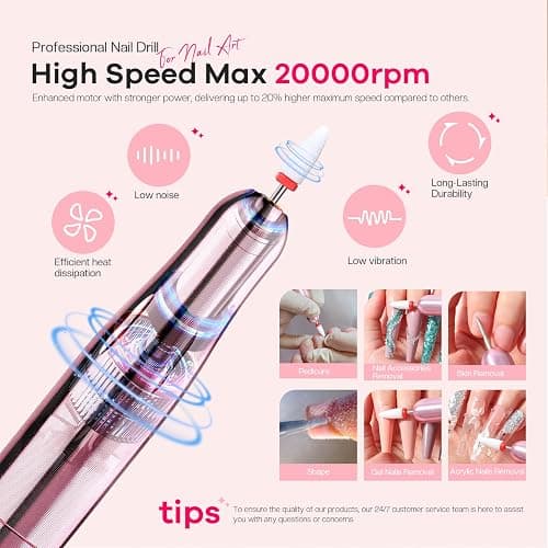 Glamonade Acrylic Nail Kit for Beginners: Professional Acrylic Nail Kit Set with Everything with Drill Powder Nail Art Starter Tech Kit at Home Salon Gift thumbnail 6
