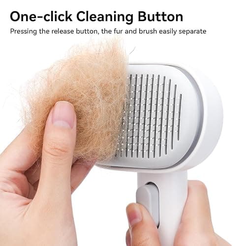 Aumuca Cat Brush for Shedding, Cat Brushes for Indoor Cats, Cat Brush for Long or Short Haired Cats, Cat Grooming Brush Cat Comb for Kitten Rabbit Massage Removes Loose Fur thumbnail 3