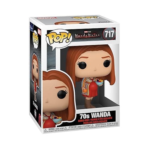 Funko Pop! Marvel: WandaVision - Pregnant 70's Wanda Vinyl Figure Multicolor, 3.75 inches