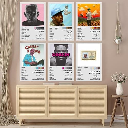 BAON Tyler Poster The Creator Music Album Cover Edition Posters Set of 6 Poster 16x24 Inch Unframed Decorative Painting Canvas Wall Posters And Art Picture Print Modern Family Bedroom Decor Posters thumbnail 3
