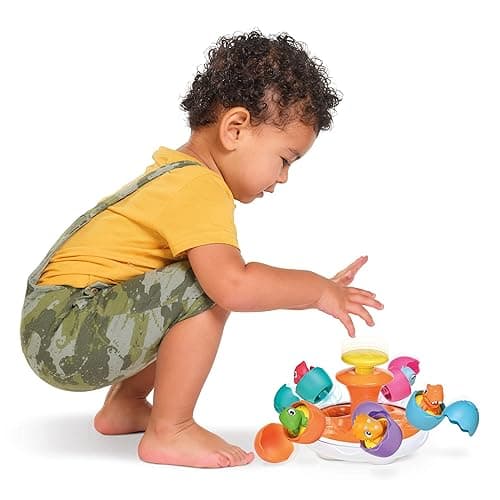 Toomies Jurassic World Spin & Hatch Dino Eggs – Dinosaur Toys for Developmental Play – 12m+ - Spin & Hatch Dino Eggs thumbnail 5