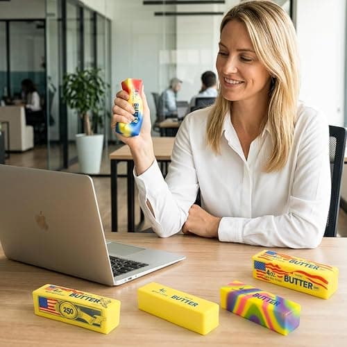 2pcs Slow Rising Butter Squishy, 2026 New Realistic Soft Butter Stick ,Butter Squishy Relief Fidget Toys,Slow Rebound Stress Relief Toy Gifts thumbnail 2