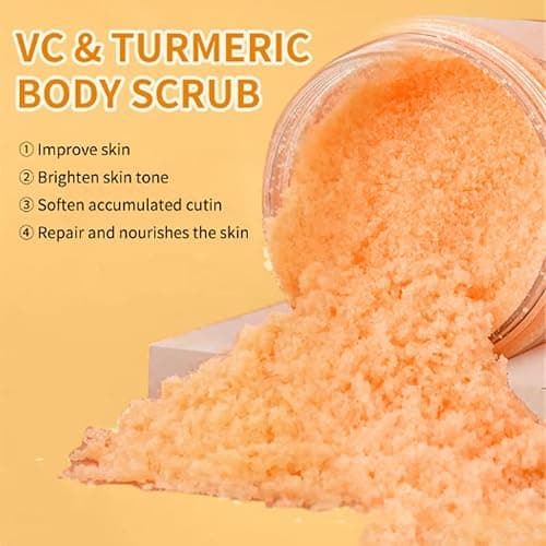 Yipane Turmeric Glow Salt Scrub, Moisturizing Body, Face & Feet Exfoliant thumbnail 2