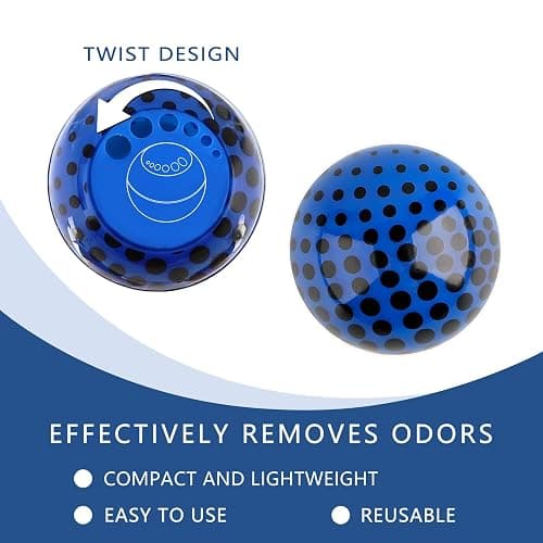 Knixmax Sneaker Deodorizer Shoe Freshener Balls, Gym Bags Lockers Car Air Fresheners, Boot Deodorant Balls Odor Eater Shoe Deodorizers 6 Packs Cologne Colorful thumbnail 2