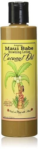 Maui Babe Browning Lotion with Coconut Oil 8oz (236ml) - Image 1