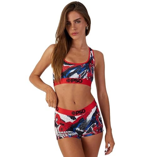 PSD Women’s Cartoon Poly Blend Boyshort Underwear – Soft, Breathable Women’s Panties, Lightweight, Singles & Multi-Packs thumbnail 2